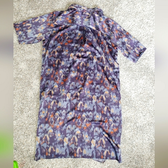 Nordstrom Rack | Floral Silky Mid Length Tshirt Dress - Picture 3 of 3